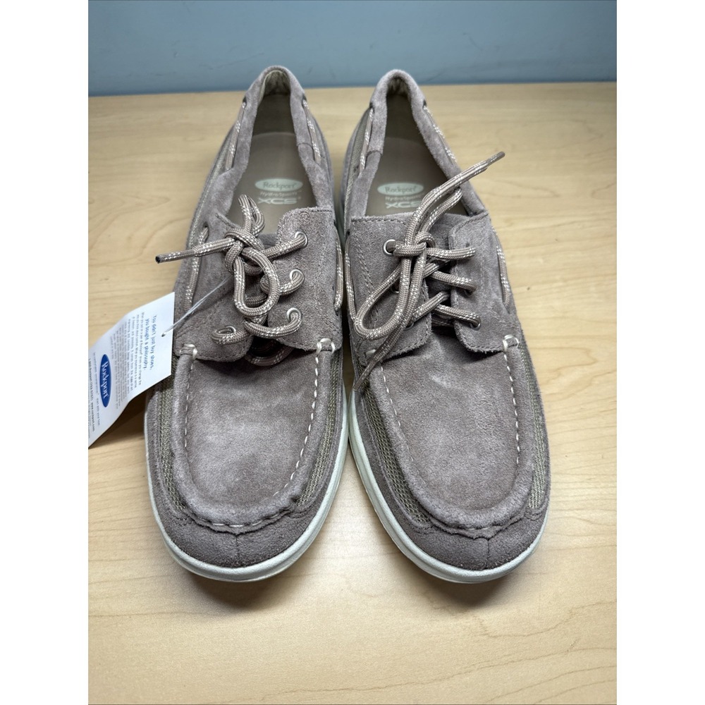 Rockport XCS Hydro Sports leather Light Brown Boat Shoes Mens US 11z5 M 5342